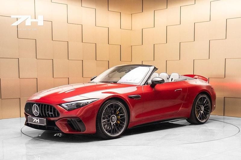 Röd Begagnad 2023 Mercedes SL63 AMG AMG Cab | 1 799 000 kr (Bra pris) - Bild 1/4