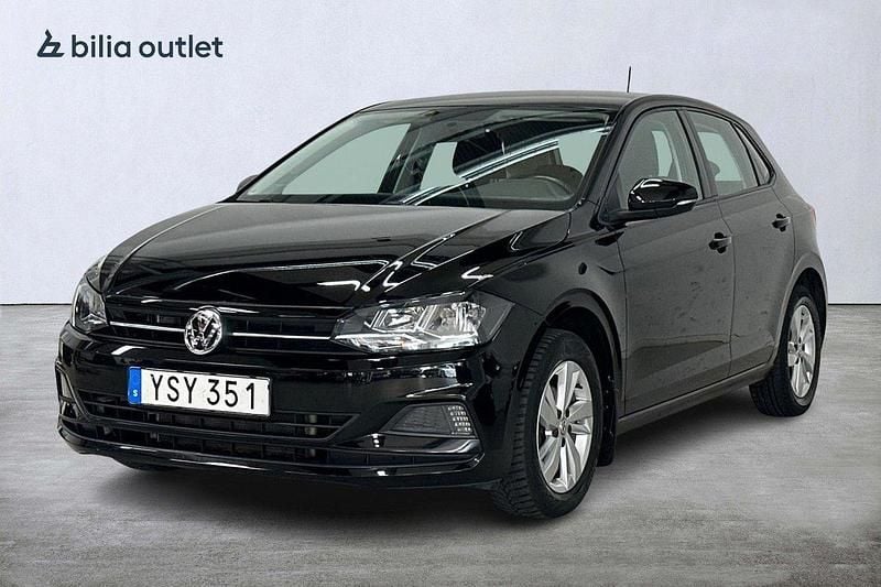 Svart Begagnad 2018 VW Polo Halvkombi | 149 900 kr (Marknadspris) - Bild 1/3