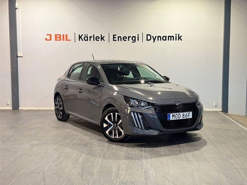 Grå Begagnad 2024 Peugeot 208 Halvkombi | 174 900 kr (Marknadspris) - Bild 1/4