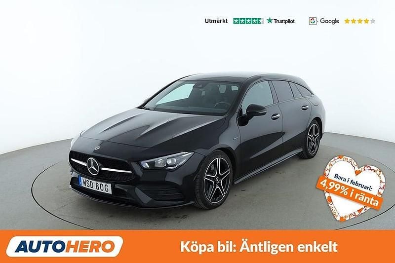Begagnad Mercedes CLA250e Shooting Brake AMG 218 HK (160 kW) 2020 Svart Kombi