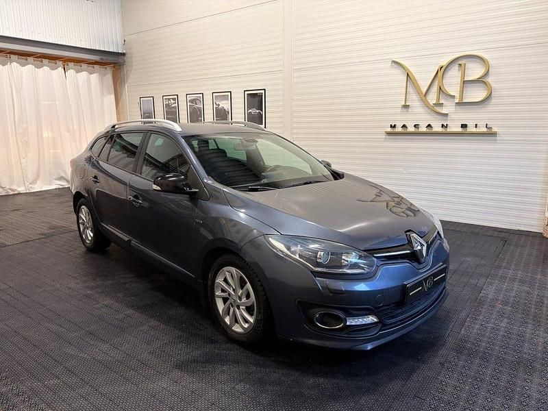 Grå Begagnad 2015 Renault Mégane GrandTour LIMITED Kombi | 74 900 kr (Marknadspris) - Bild 1/4