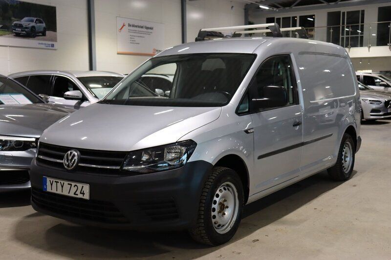 Silver Begagnad 2019 VW Caddy Maxi Minibuss | 159 900 kr (Marknadspris) - Bild 1/4