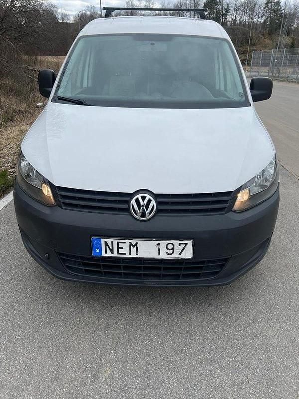 Vit Begagnad 2013 VW Caddy Minibuss | 58 500 kr (Bra pris) - Bild 1/4