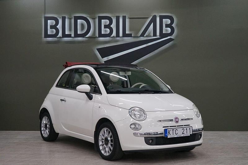 Vit Begagnad 2010 Fiat 500C Lounge Cab | 59 900 kr (Lite dyr) - Bild 1/4