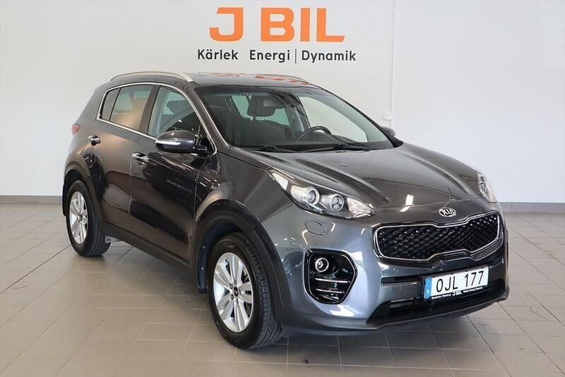 Grå Begagnad 2017 Kia Sportage Comfort SUV | 194 900 kr (Marknadspris) - Bild 1/4
