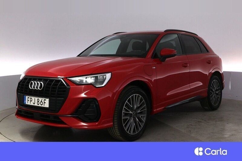 Röd Begagnad 2021 Audi Q3 S-Line SUV | 302 900 kr (Marknadspris) - Bild 1/4