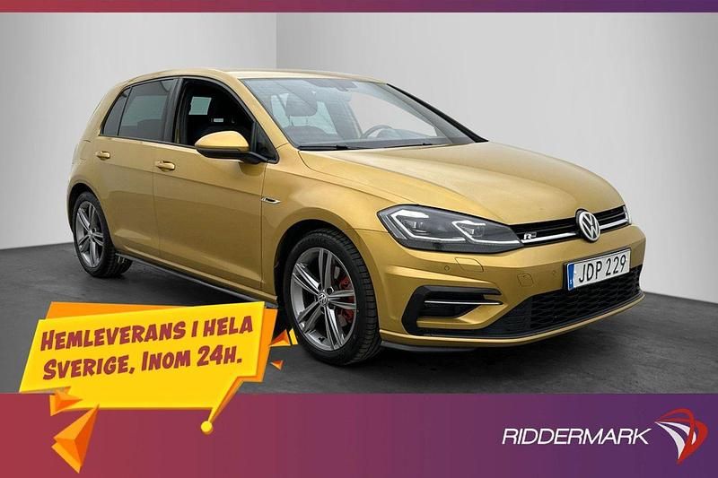Gul Begagnad 2017 VW Golf VII R-line Halvkombi | 149 800 kr (Marknadspris) - Bild 1/3