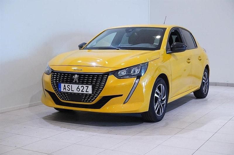 Gul Begagnad 2022 Peugeot 208 Allure Halvkombi | 184 900 kr (Marknadspris) - Bild 1/4