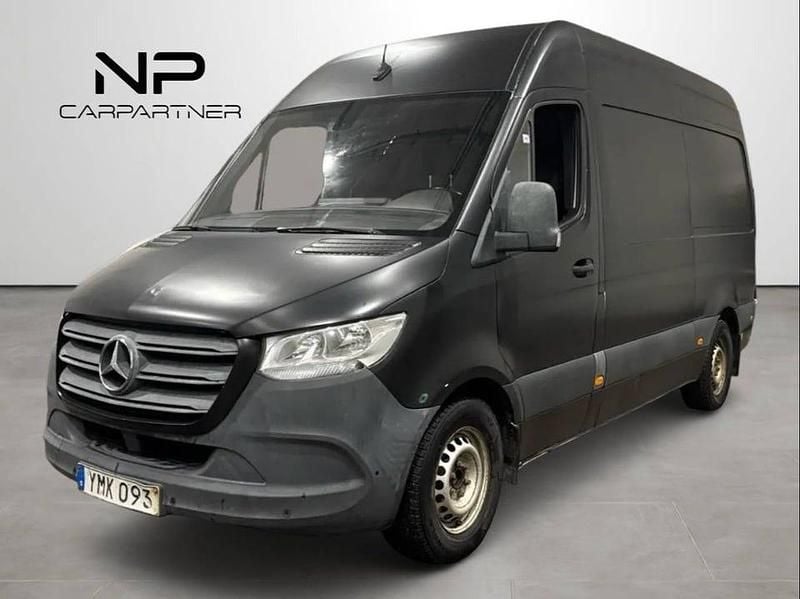 Svart Begagnad 2018 Mercedes Sprinter Van | 169 900 kr (Dyr) - Bild 1/4