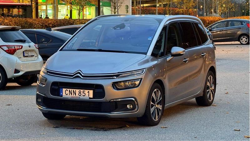 Silver Begagnad 2018 Citroën Grand C4 Picasso Minibuss | 65 000 kr - Bild 1/4