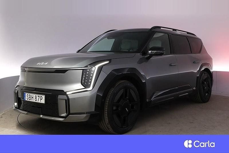 Grå Begagnad 2023 Kia EV9 GT-Line SUV | 749 900 kr (Marknadspris) - Bild 1/4