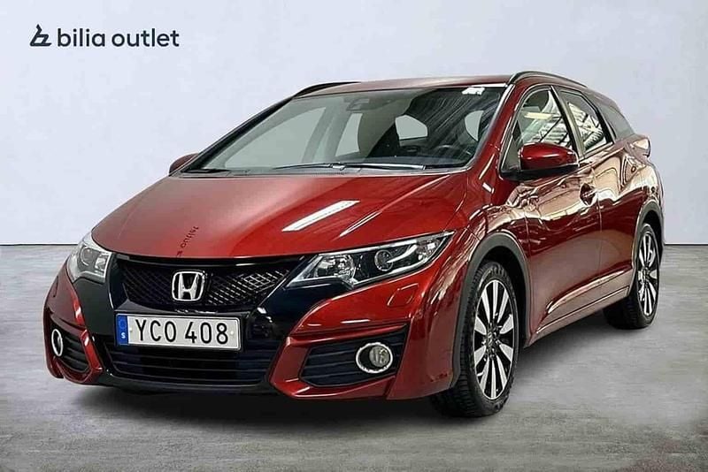 Röd Begagnad 2015 Honda Civic Kombi | 159 900 kr - Bild 1/1