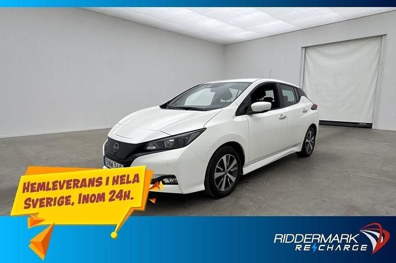 Vit Begagnad 2023 Nissan Leaf 360º Halvkombi | 224 800 kr (Lite dyr) - Bild 1/4