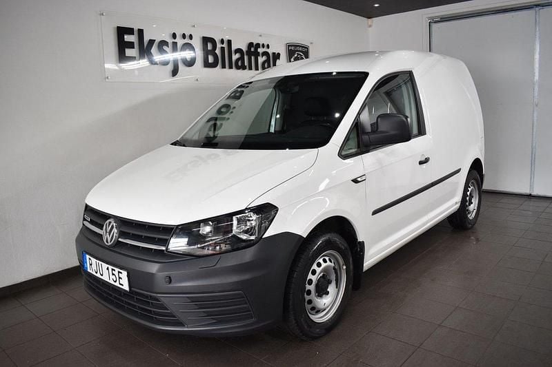 Vit Begagnad 2019 VW Caddy Minibuss | 109 500 kr (Marknadspris) - Bild 1/4