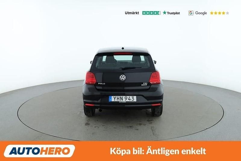 Begagnad VW Polo 91 HK (66 kW) 2016 Svart Halvkombi