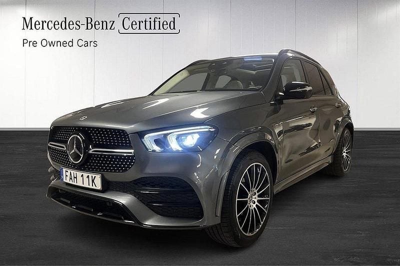 Grå Begagnad 2022 Mercedes GLE350e AMG SUV | 659 900 kr (Bra pris) - Bild 1/4
