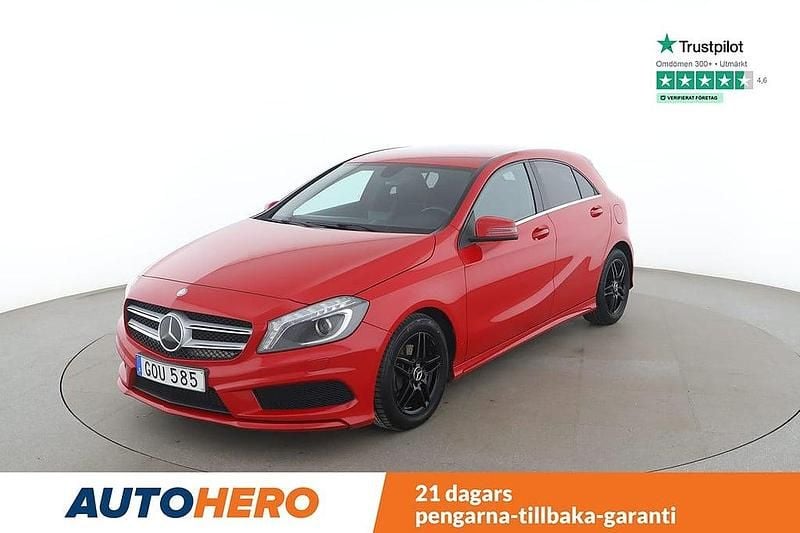 Röd Begagnad 2014 Mercedes A180 AMG line Halvkombi | 126 000 kr (Marknadspris) - Bild 1/4