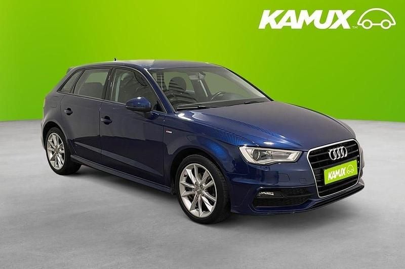 Blå Begagnad 2016 Audi A3 Sportback Halvkombi | 154 800 kr (Marknadspris) - Bild 1/4