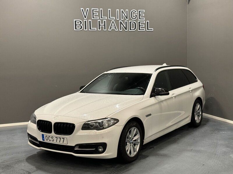 Vit Begagnad 2016 BMW 520 Kombi | 99 900 kr (Marknadspris) - Bild 1/4