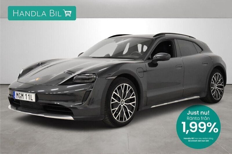 Mörkgrå Begagnad 2022 Porsche Taycan Cross Turismo Sedan | 719 900 kr (Superpris) - Bild 1/3