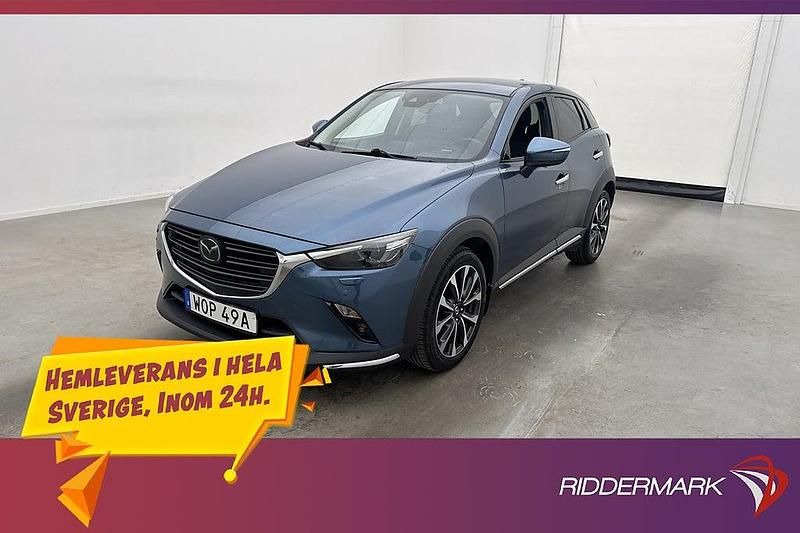 Blå Begagnad 2019 Mazda CX-3 Optimum SUV | 208 900 kr (Marknadspris) - Bild 1/3