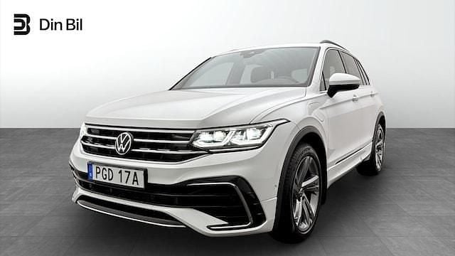 Vit Begagnad 2023 VW Tiguan R-line SUV | 360 000 kr (Marknadspris) - Bild 1/4