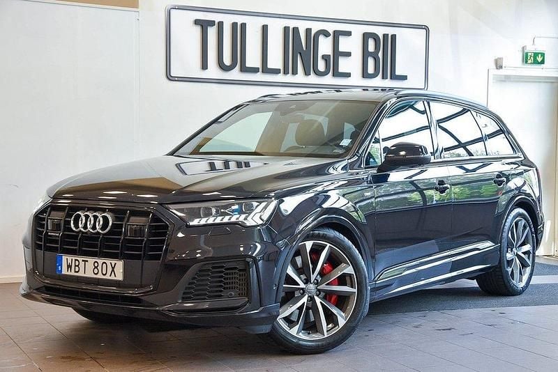 Svart Begagnad 2020 Audi Q7 S-Line SUV | 599 900 kr (Dyr) - Bild 1/4