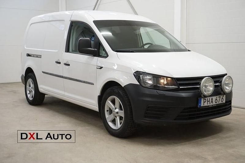 Vit Begagnad 2017 VW Caddy Maxi Minibuss | 139 900 kr (Marknadspris) - Bild 1/4