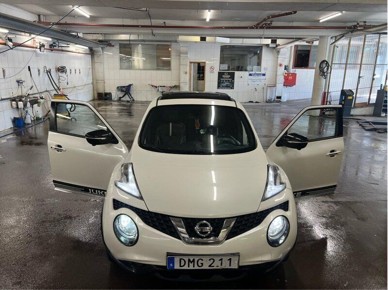 Vit Begagnad 2014 Nissan Juke SUV | 89 000 kr (Marknadspris) - Bild 1/4