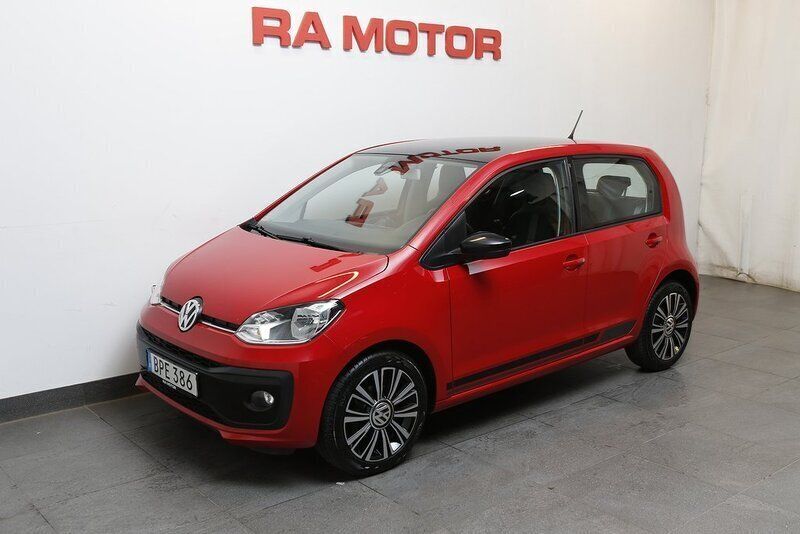 Röd Begagnad 2016 VW up! high up! Halvkombi | 79 900 kr (Bra pris) - Bild 1/3