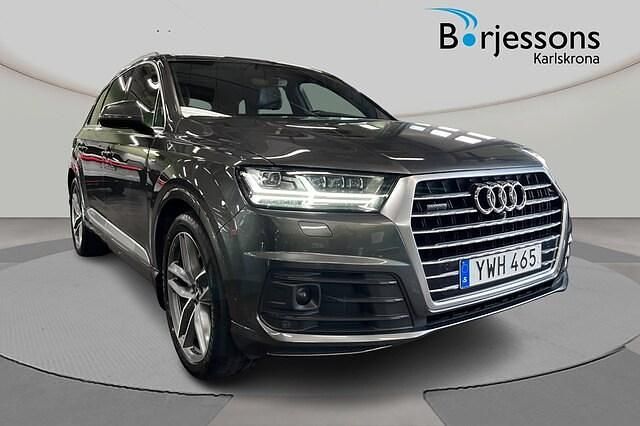 Daytonagrå pärleffekt Begagnad 2018 Audi Q7 S-Line SUV | 499 000 kr (Dyr) - Bild 1/4