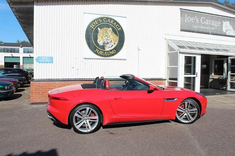 Begagnad Jaguar F-Type S 495 HK (364 kW) 2013 Röd Cab