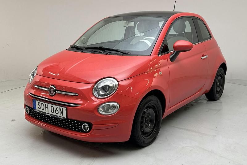 Röd Begagnad 2019 Fiat 500 Lounge | 79 000 kr (Superpris) - Bild 1/4
