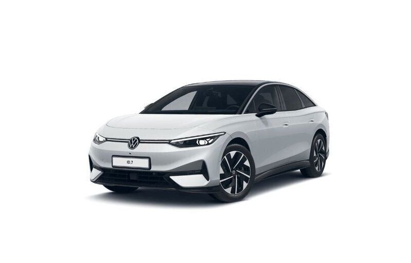 Svart Begagnad 2023 VW ID.7 Pro Sedan | 599 900 kr (Marknadspris) - Bild 1/4