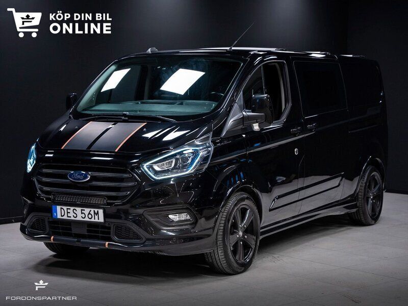Svart Begagnad 2021 Ford Transit Custom Sport Van | 478 900 kr - Bild 1/4