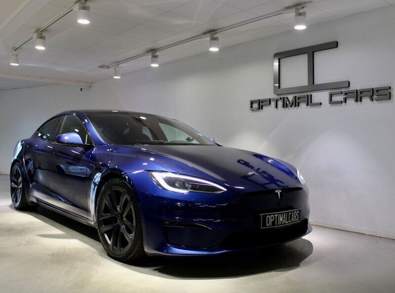 Blå Begagnad 2022 Tesla Model S Plaid Sedan | 929 900 kr - Bild 1/4