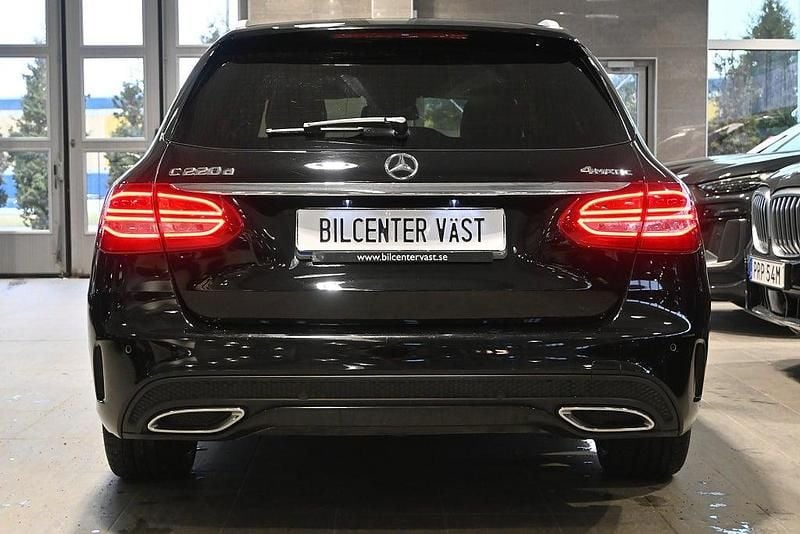 Begagnad Mercedes C220 AMG line 170 HK (125 kW) 2017 Svart Kombi