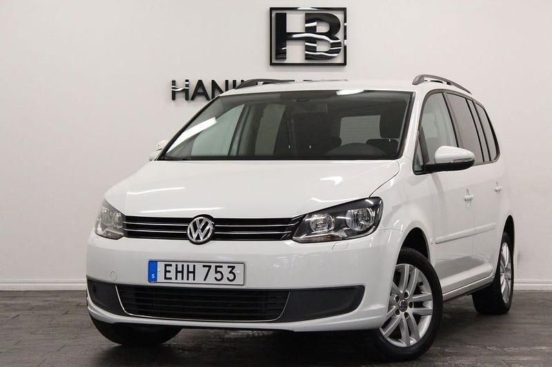 Vit Begagnad 2014 VW Touran Minibuss | 84 900 kr (Marknadspris) - Bild 1/4