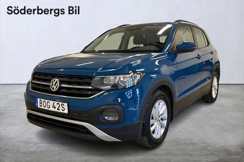 Mörkblå (dark petrol) Begagnad 2019 VW T-Cross SUV | 154 800 kr (Bra pris) - Bild 1/4