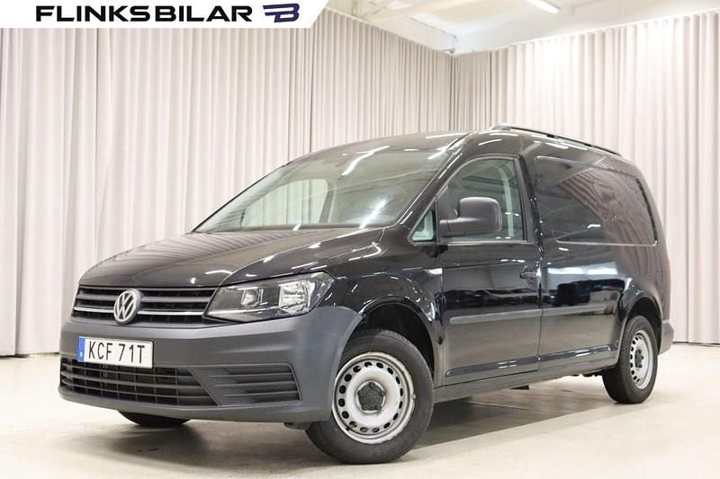 Svart (deep black pärleffekt) Begagnad 2019 VW Caddy Maxi Minibuss | 199 900 kr (Bra pris) - Bild 1/4