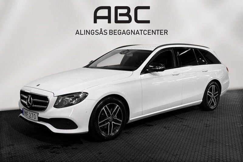 Vit Begagnad 2018 Mercedes E220 Avantgarde Kombi | 279 900 kr (Marknadspris) - Bild 1/4