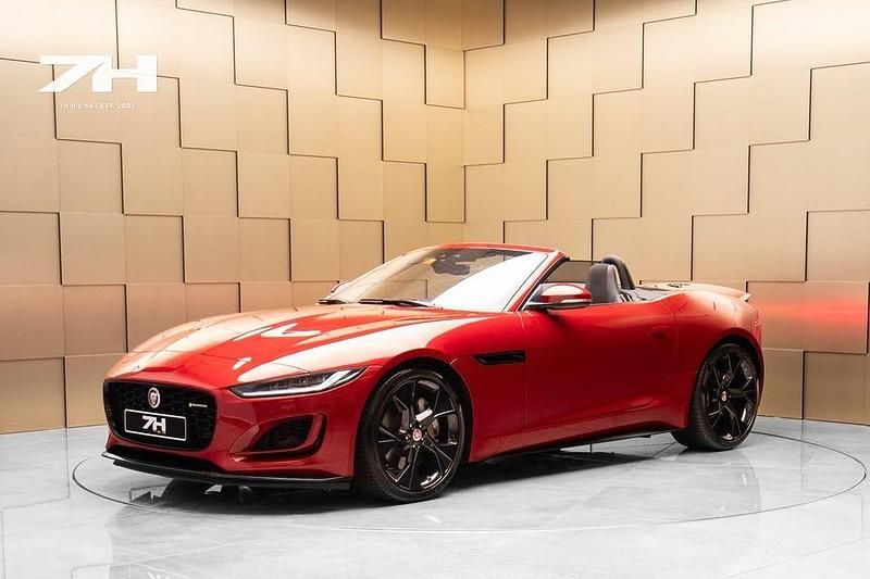 Röd Begagnad 2021 Jaguar F-Type R-Dynamic Cab | 599 900 kr - Bild 1/3