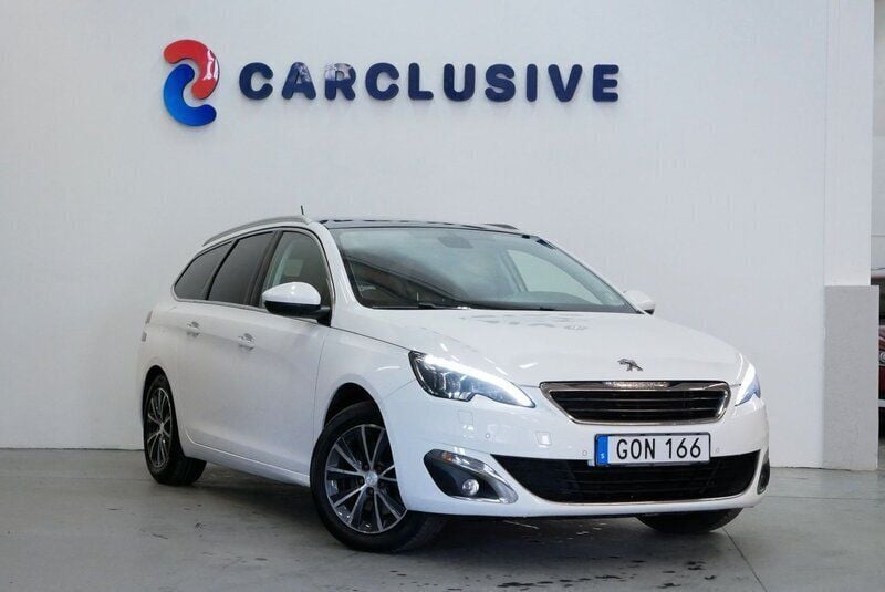 Vit Begagnad 2015 Peugeot 308 Allure+ Kombi | 89 900 kr (Bra pris) - Bild 1/3