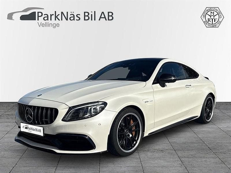 Begagnad Mercedes C63S AMG AMG 510 HK (375 kW) 2019 Vit Sportkupé