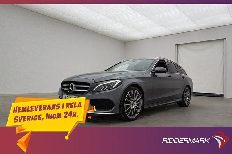 Grå Begagnad 2018 Mercedes C220 AMG Kombi | 249 800 kr (Marknadspris) - Bild 1/3