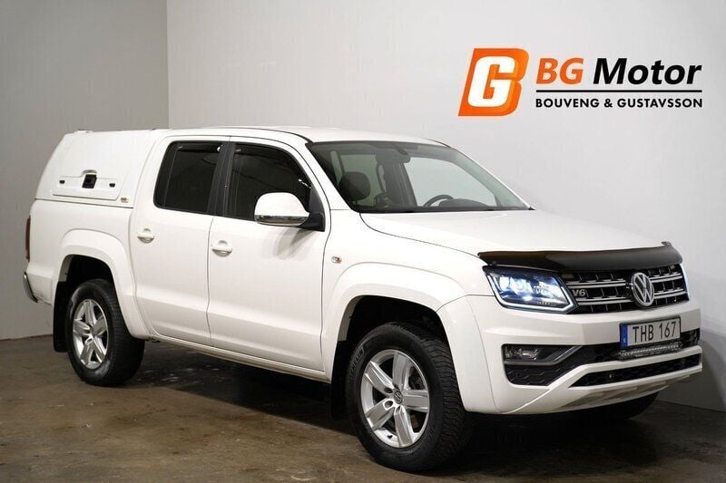 Vit Begagnad 2018 VW Amarok Highline Pickup | 279 800 kr (Bra pris) - Bild 1/4
