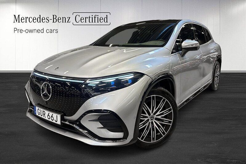 Silver Begagnad 2023 Mercedes EQS450+ AMG line SUV | 1 389 900 kr - Bild 1/4