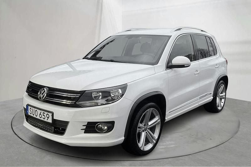 Vit Begagnad 2015 VW Tiguan SUV | 100 500 kr (Marknadspris) - Bild 1/4