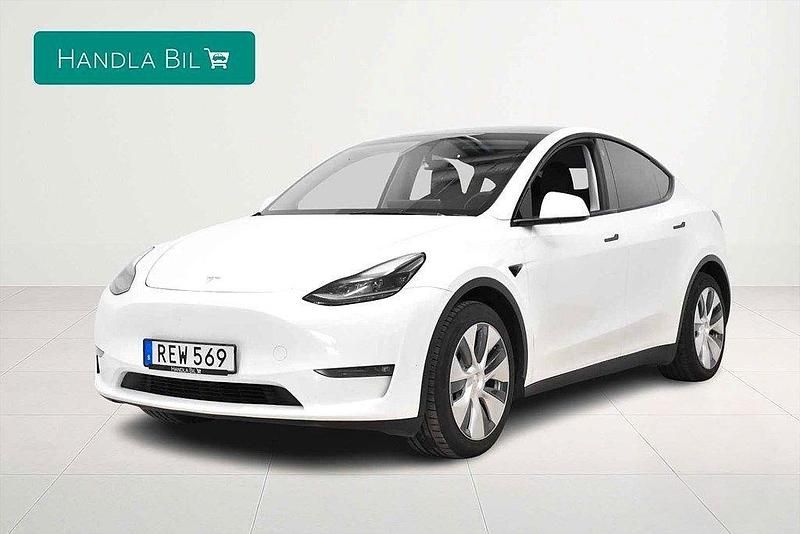 Vit Begagnad 2023 Tesla Model Y Long Range AWD SUV | 394 900 kr (Marknadspris) - Bild 1/4