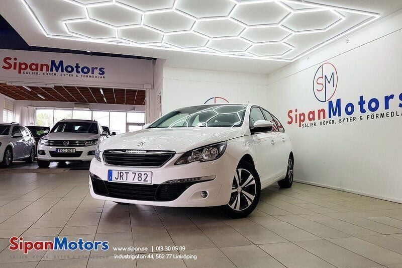 Vit Begagnad 2017 Peugeot 308 Active Kombi | 94 900 kr (Bra pris) - Bild 1/4